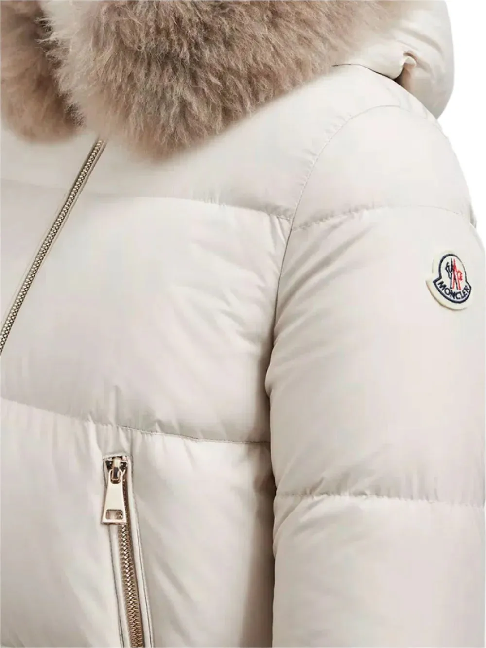 Laichefur short down coat
