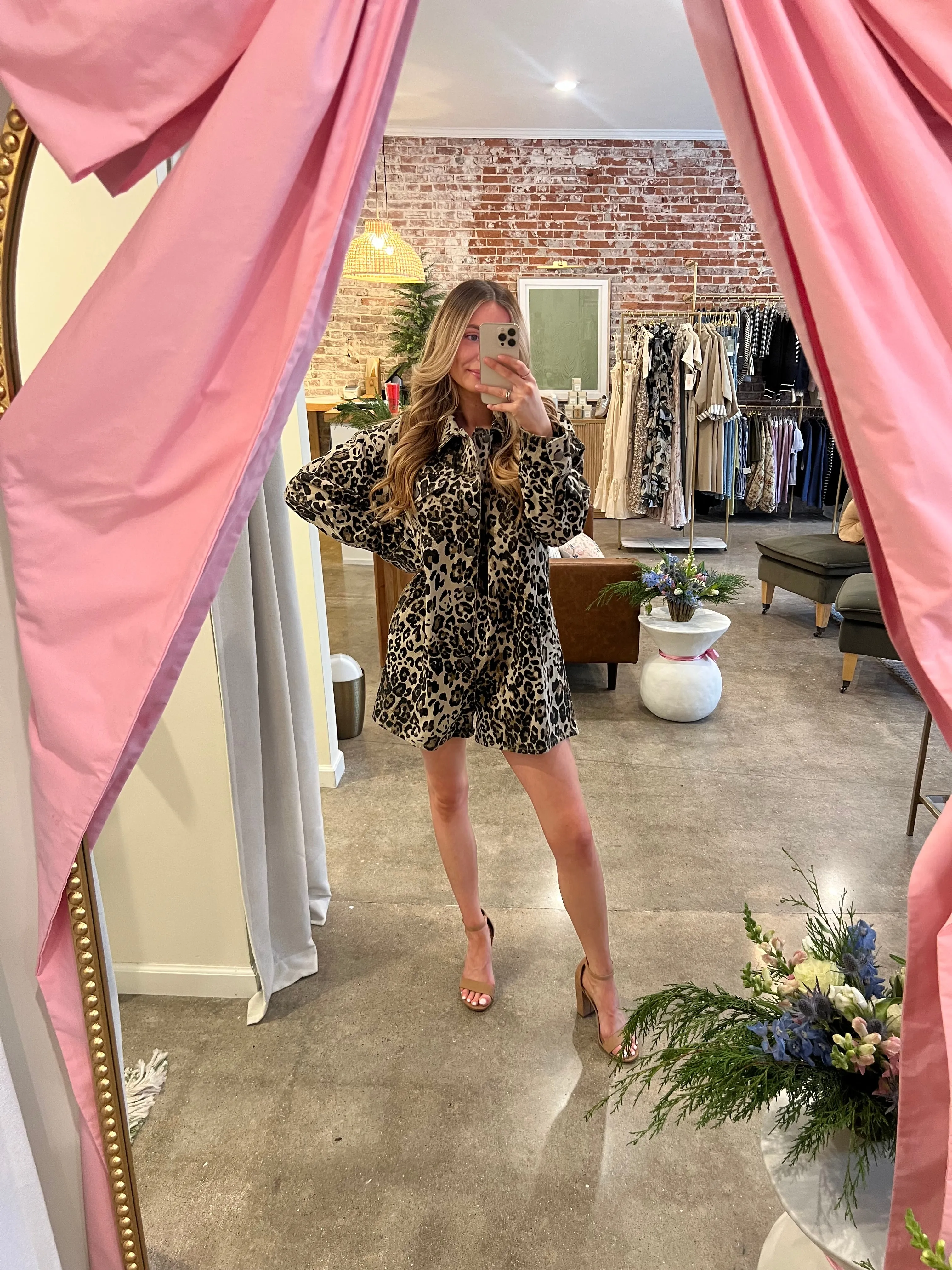 Leopard Printed Romper