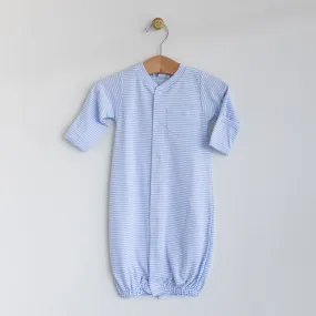 Light Blue Gown Convertible Stripe