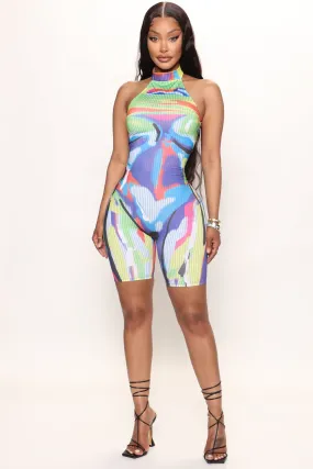 Like My Body Romper - Multi Color