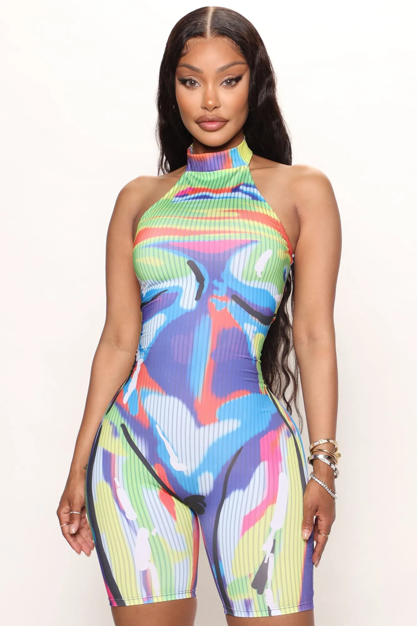 Like My Body Romper - Multi Color