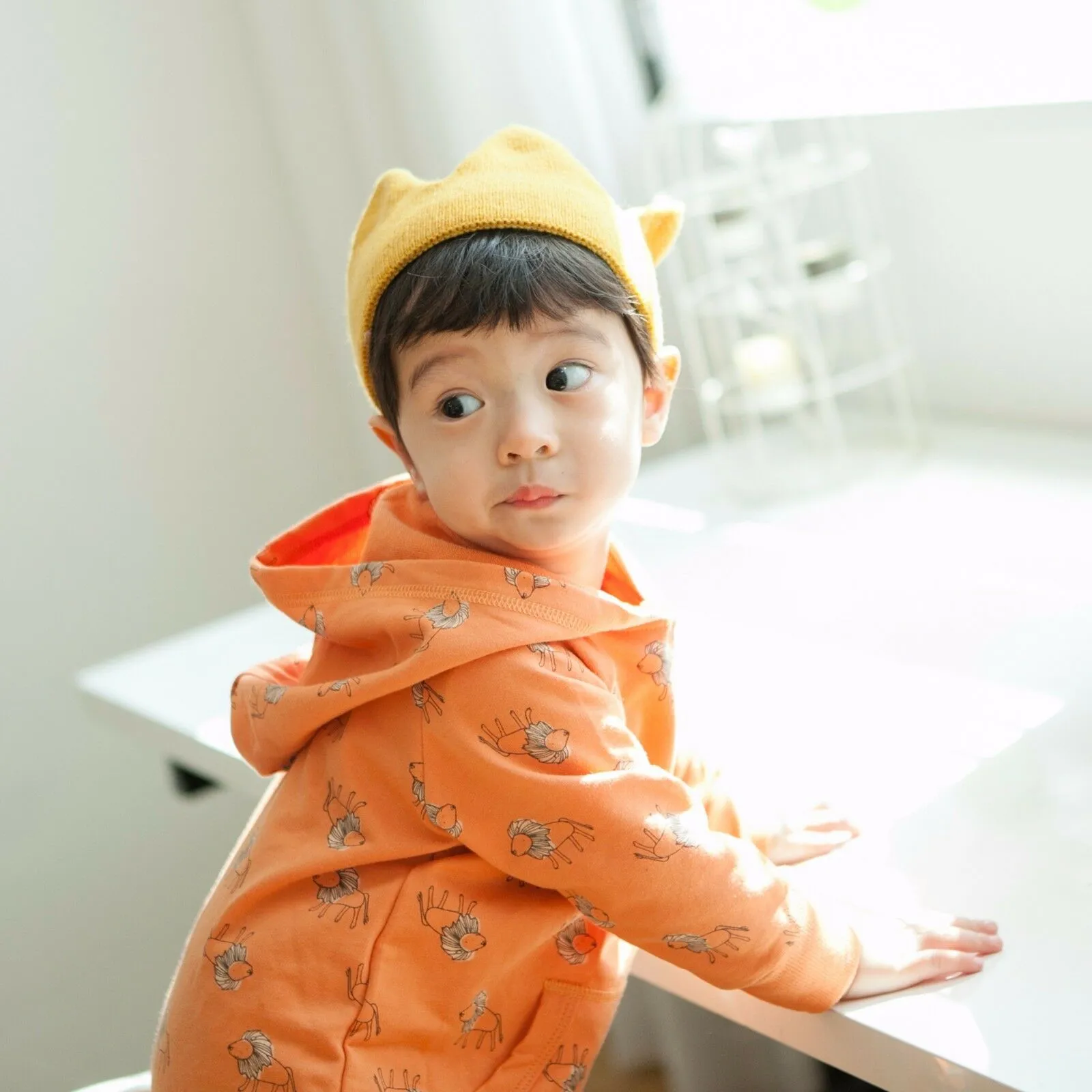 Lion King Cotton Hoodie Romper