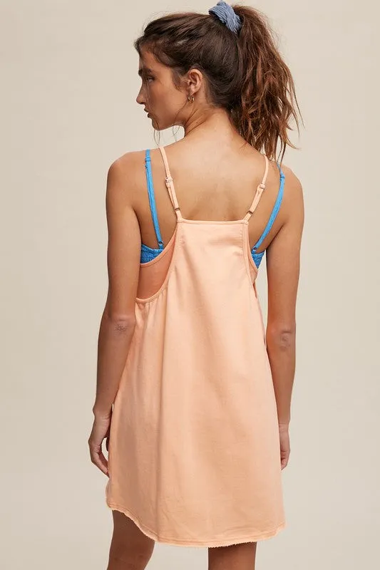 Listicle Sporty Mini Dress With Built in Romper