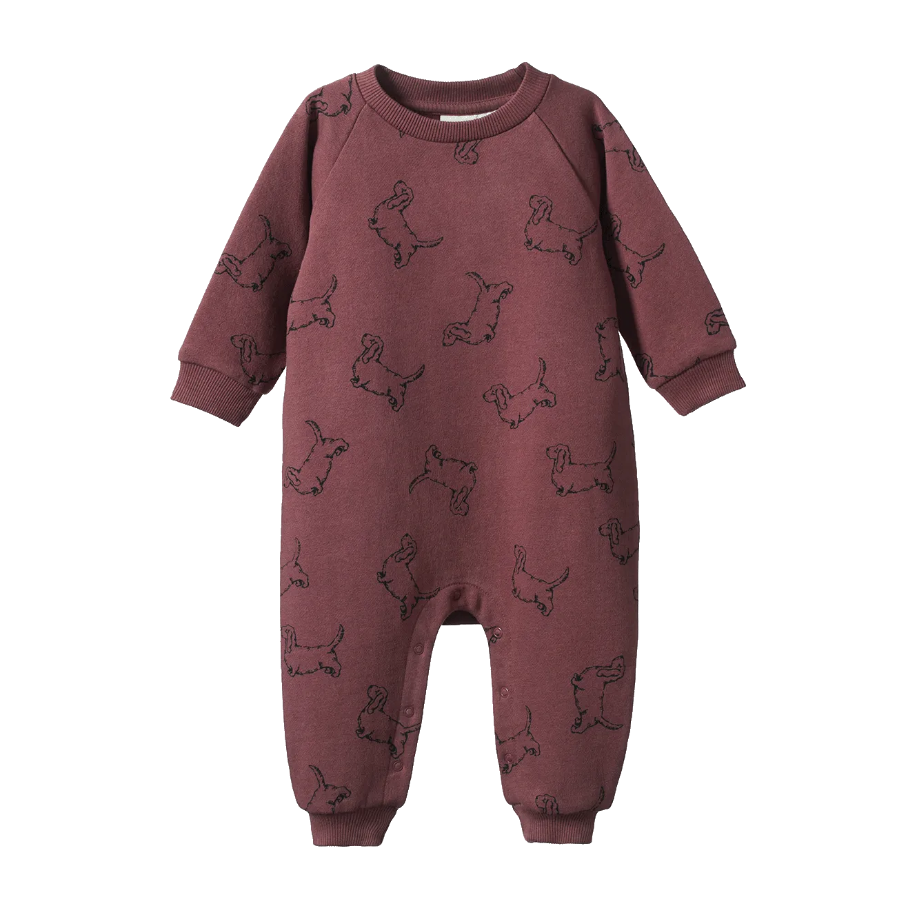 Long Sleeve Juno Romper | Happy Hounds Marron