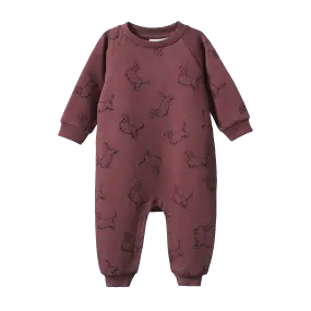 Long Sleeve Juno Romper | Happy Hounds Marron