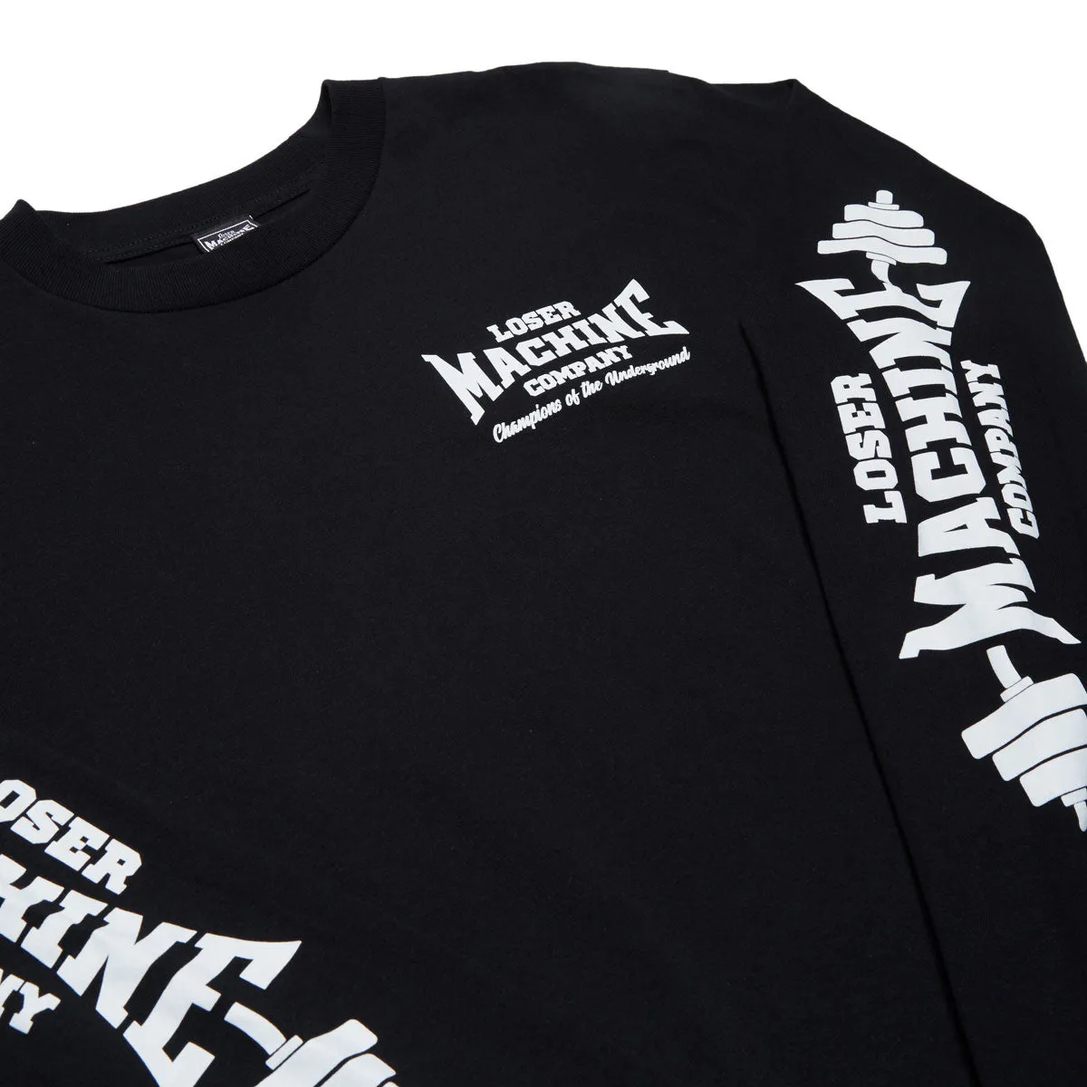 Loser Machine Barbell Long Sleeve T-Shirt - Black