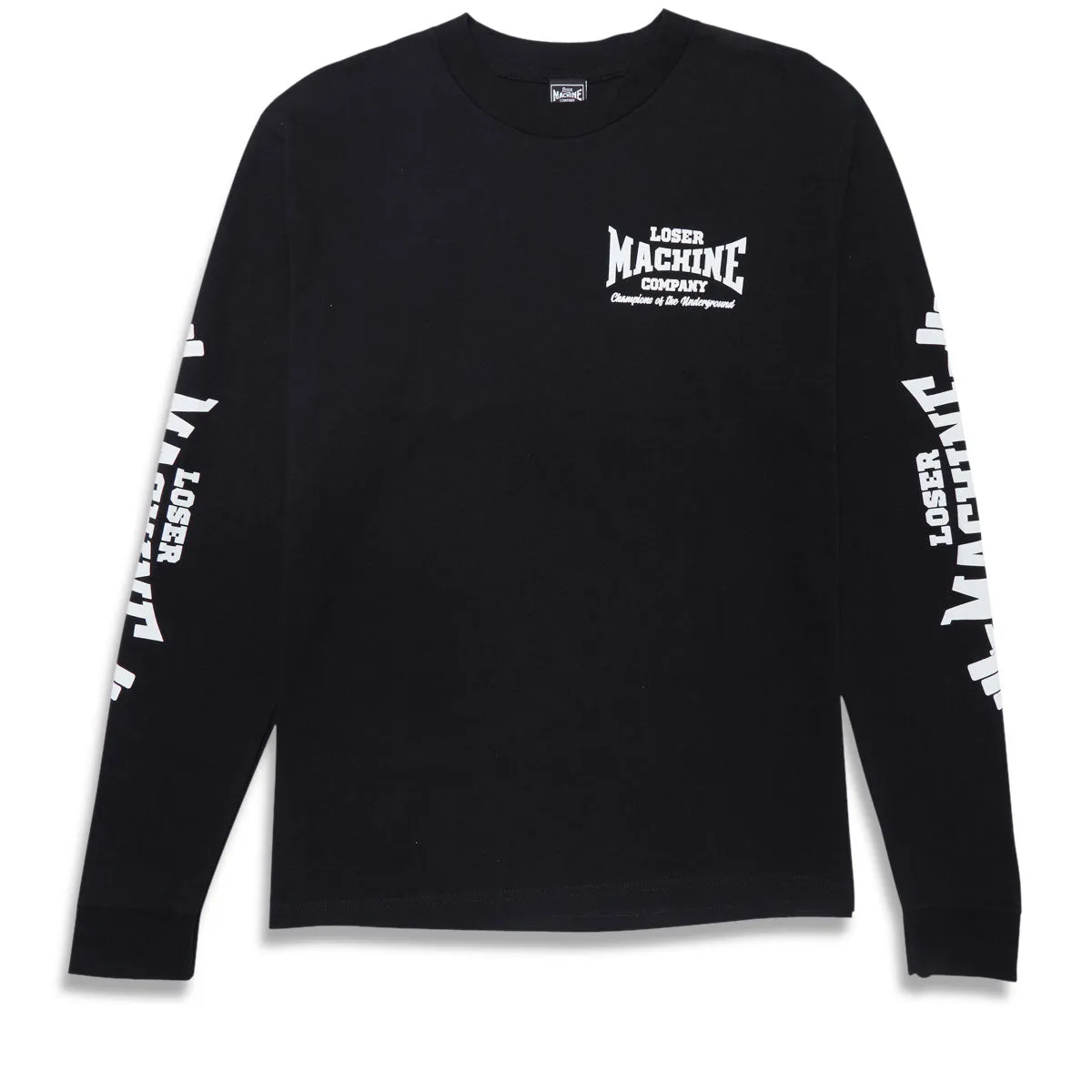 Loser Machine Barbell Long Sleeve T-Shirt - Black