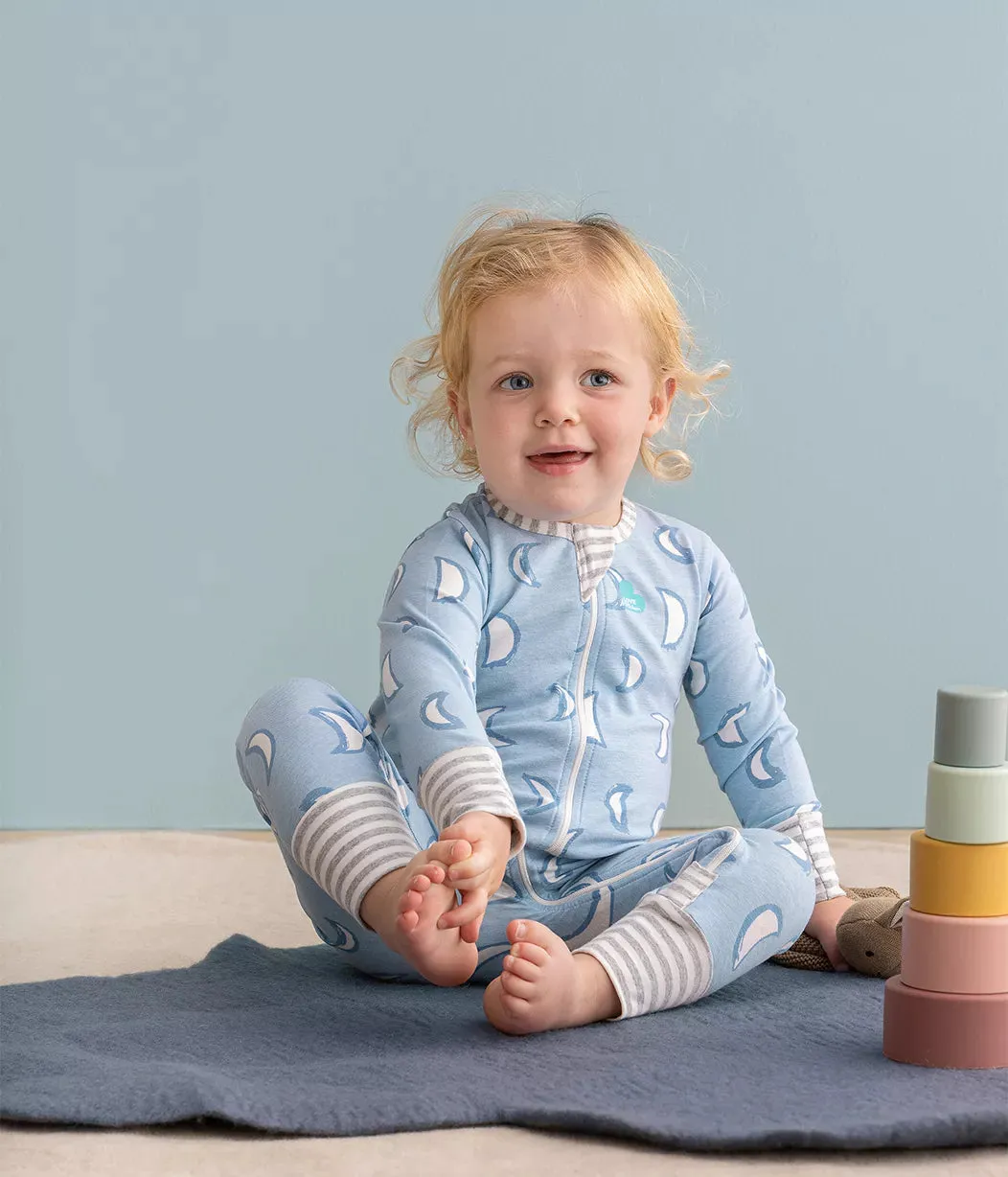 Love To Dream Enclosed Foot Romper Light Blue - Eclipse