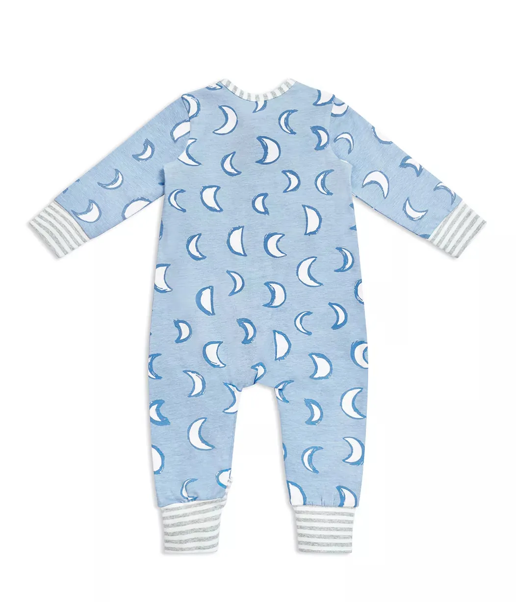 Love To Dream Enclosed Foot Romper Light Blue - Eclipse