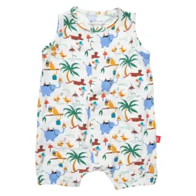 Magnetic Me Party Safari Modal Magnetic Tank Romper 3179