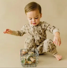 Makemake Organics 2-Way Zip Romper - Woodland