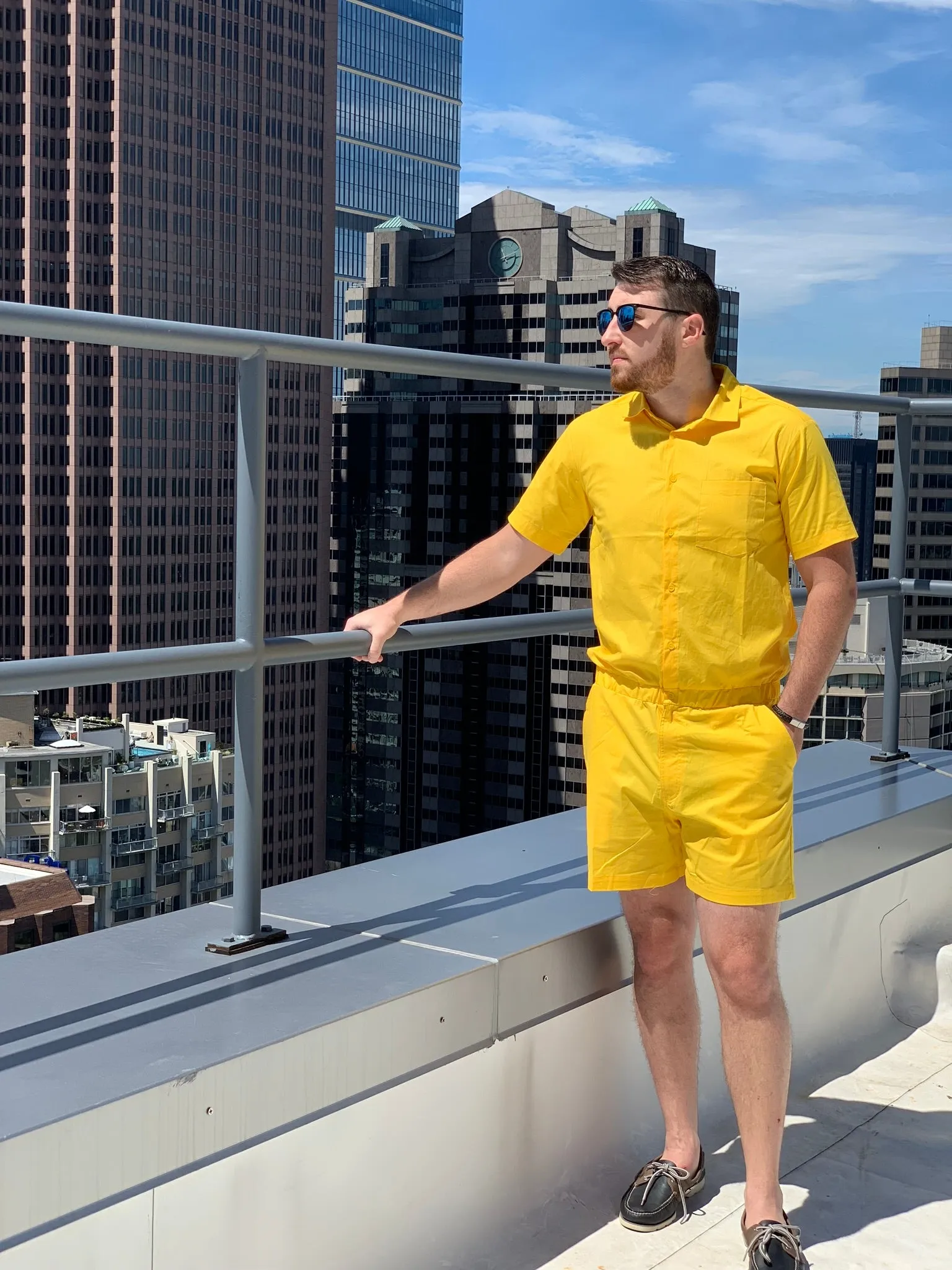 Male Romper - Yolk