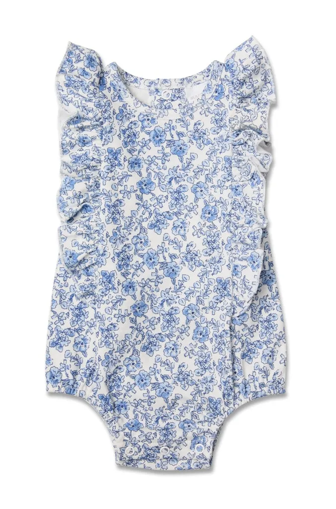 Marquise - Blue Flutter Floral bodysuit