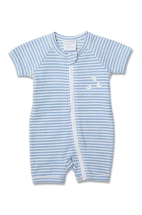 Marquise - Sky Stripe Short Sleeve Romper
