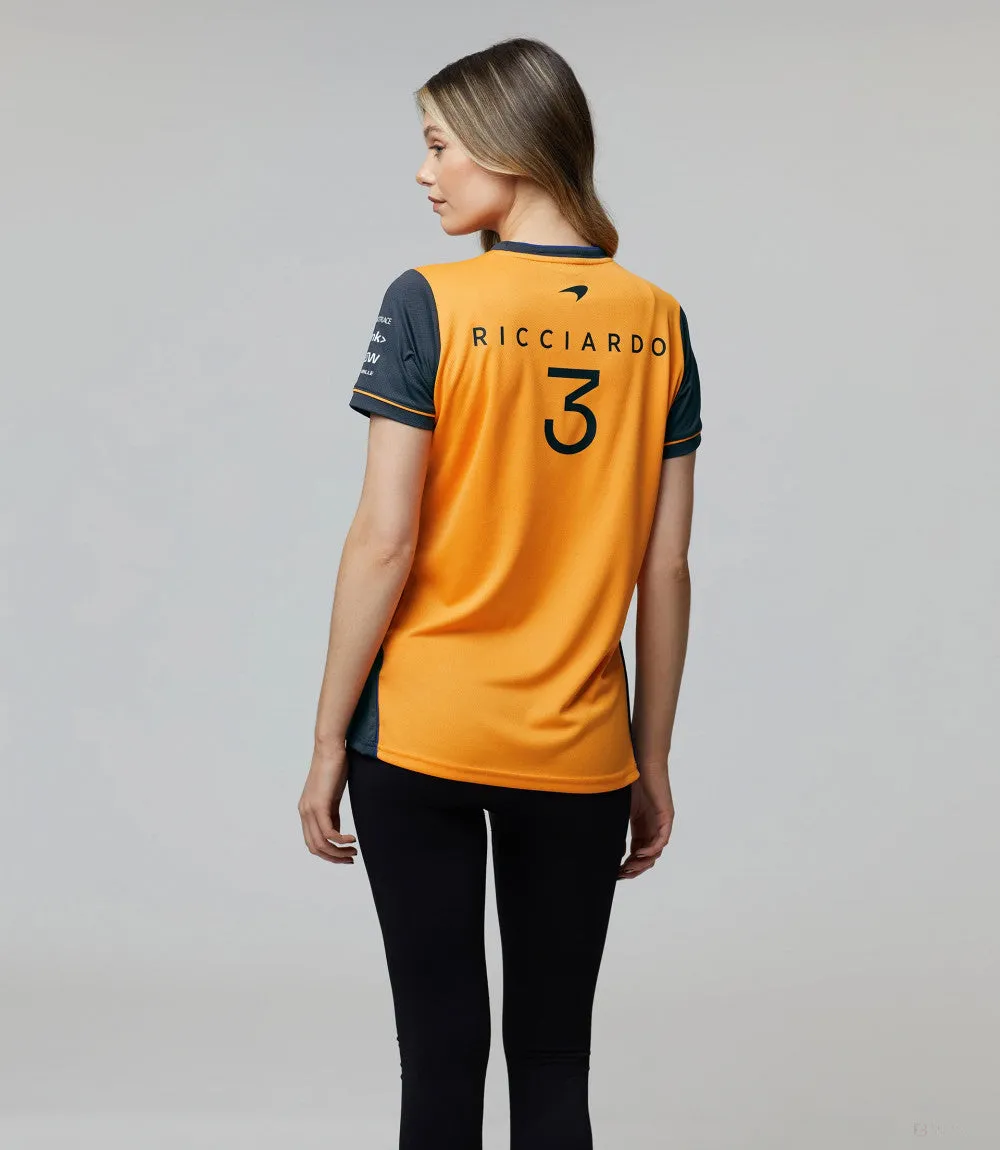 McLaren Womens T-Shirt, Daniel Ricciardo Team, Grey, 2022