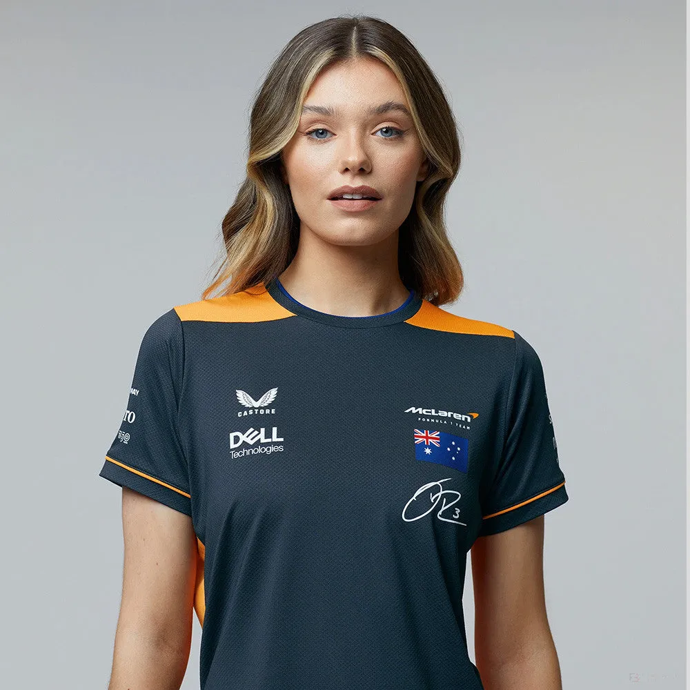 McLaren Womens T-Shirt, Daniel Ricciardo Team, Grey, 2022