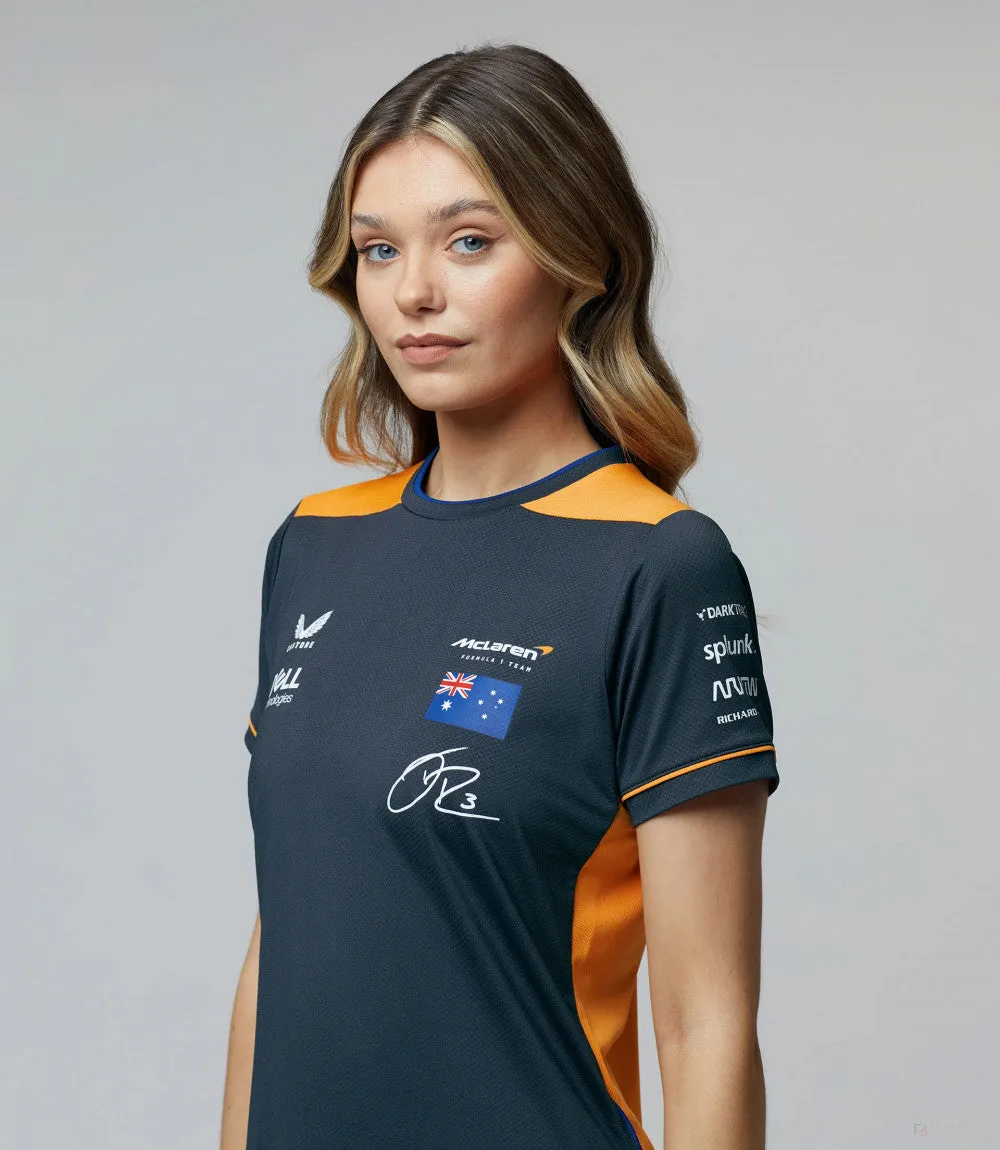 McLaren Womens T-Shirt, Daniel Ricciardo Team, Grey, 2022