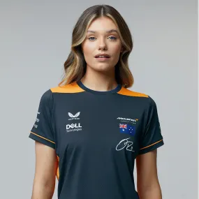 McLaren Womens T-Shirt, Daniel Ricciardo Team, Grey, 2022