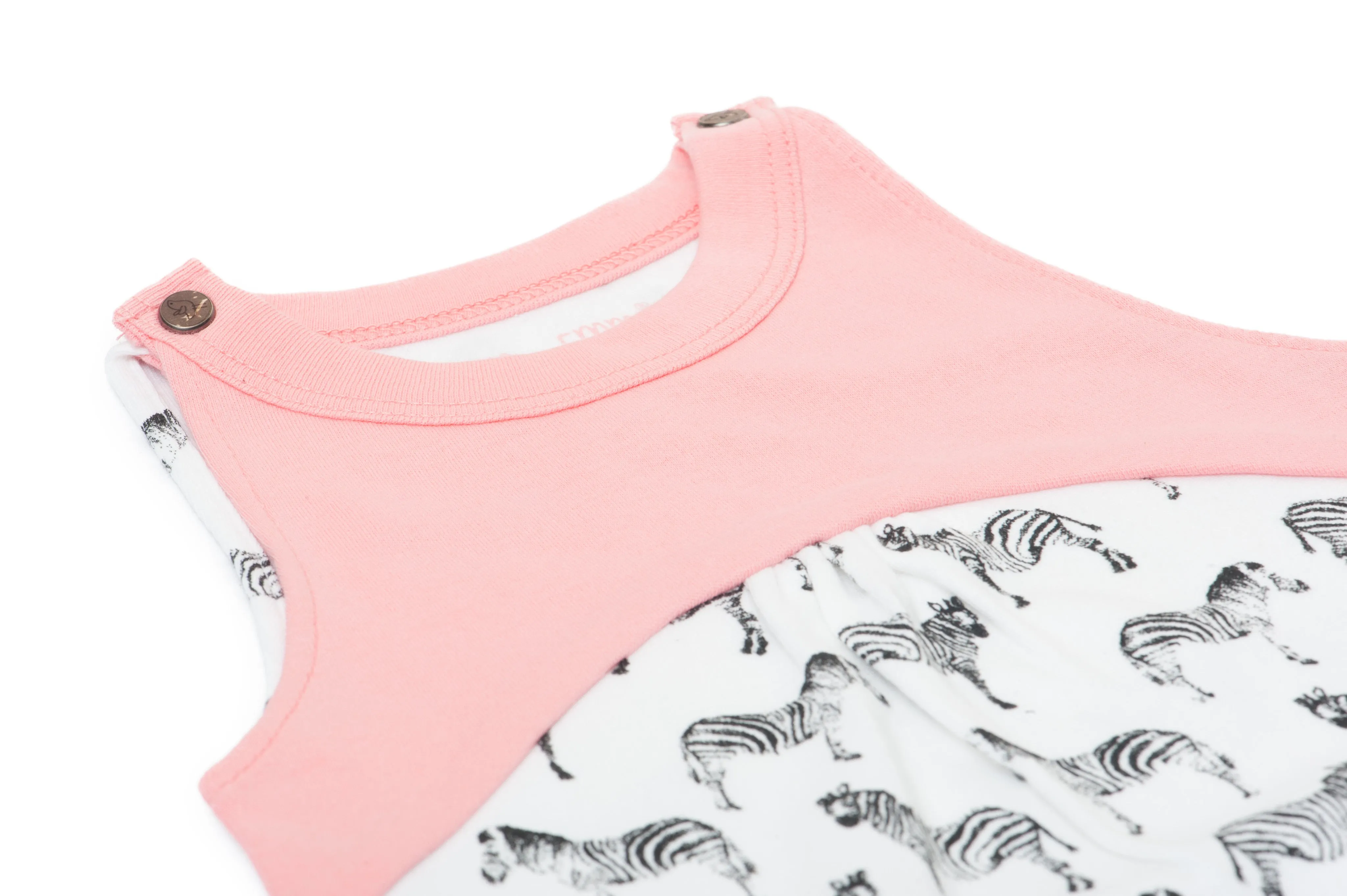 Miami Zoo Collection Romper In Zebra