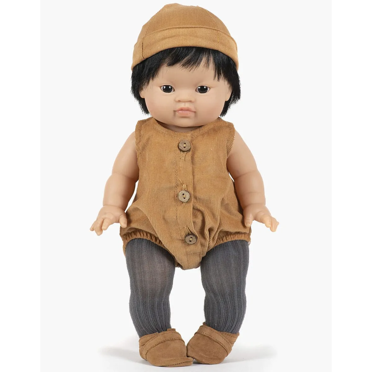 Minikane Doll Clothes - Sacha Romper in Camel Milleraie