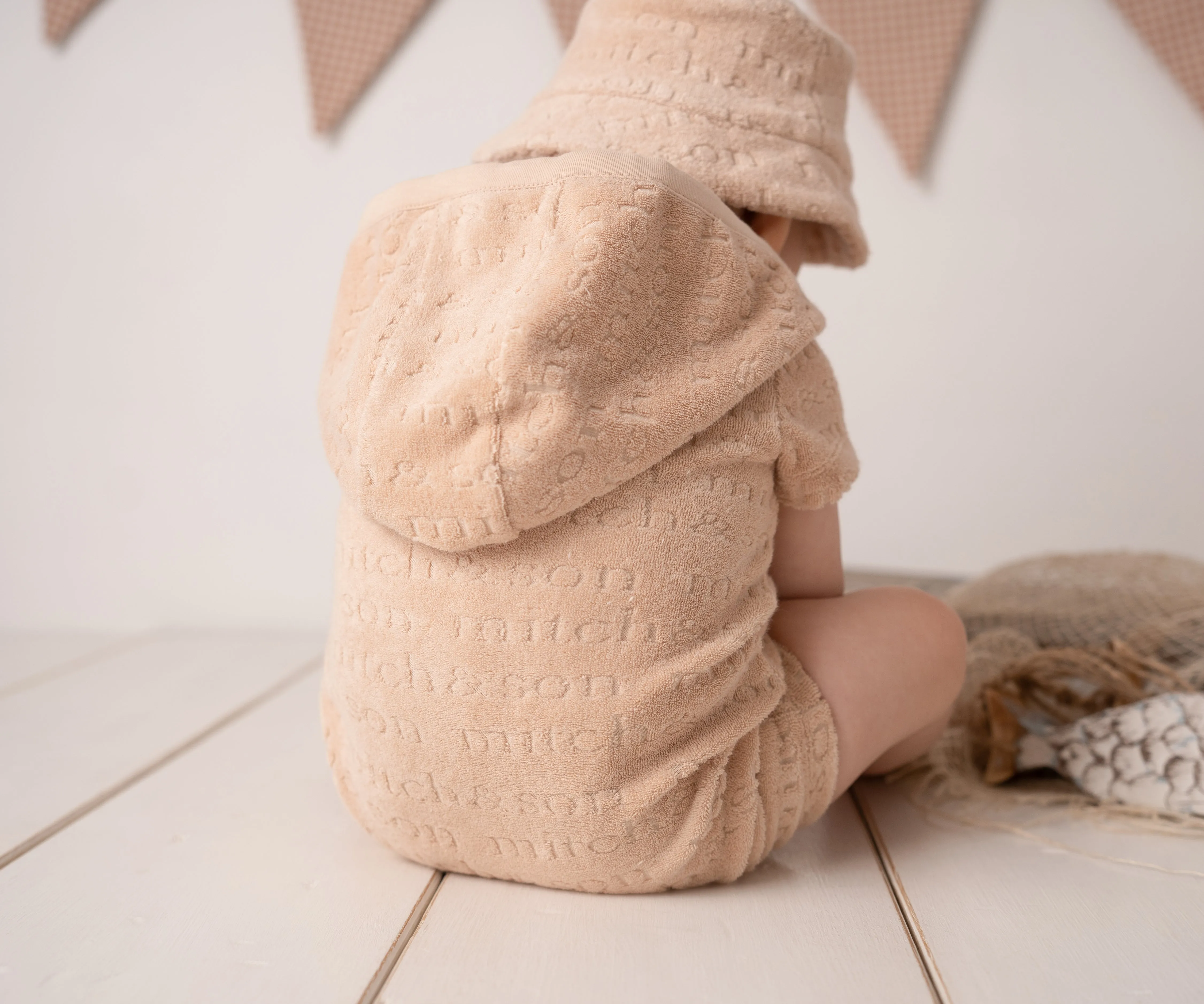 Mitch & Son - Towelling romper, Sand, Santiago