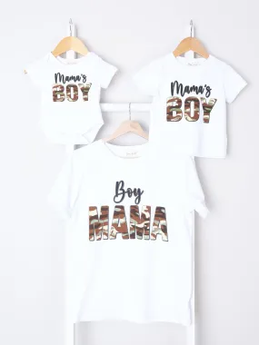Mom & Me "Boy Mama" Shirt & Romper