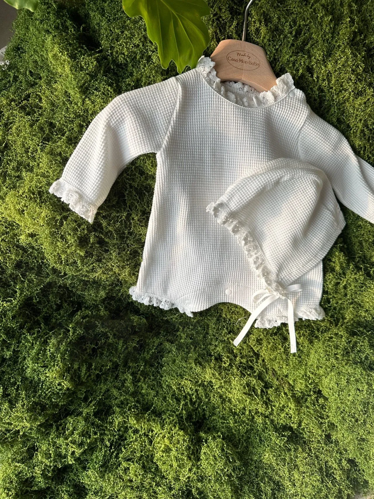 Monbebe Waffle Romper Set_ 2 Colours