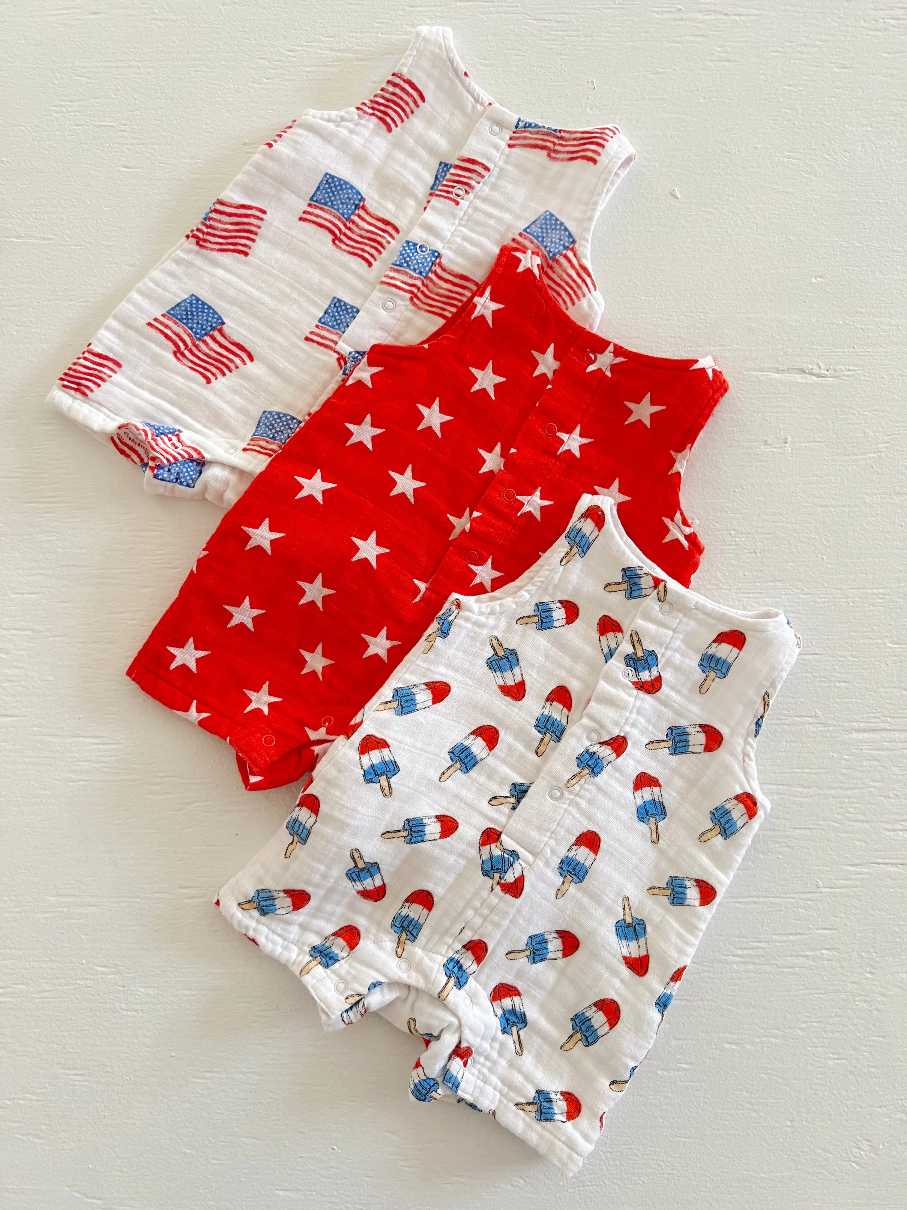 Muslin Shortie Romper, Astropops