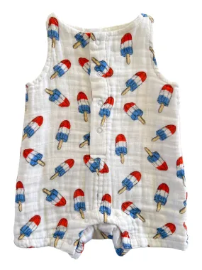 Muslin Shortie Romper, Astropops