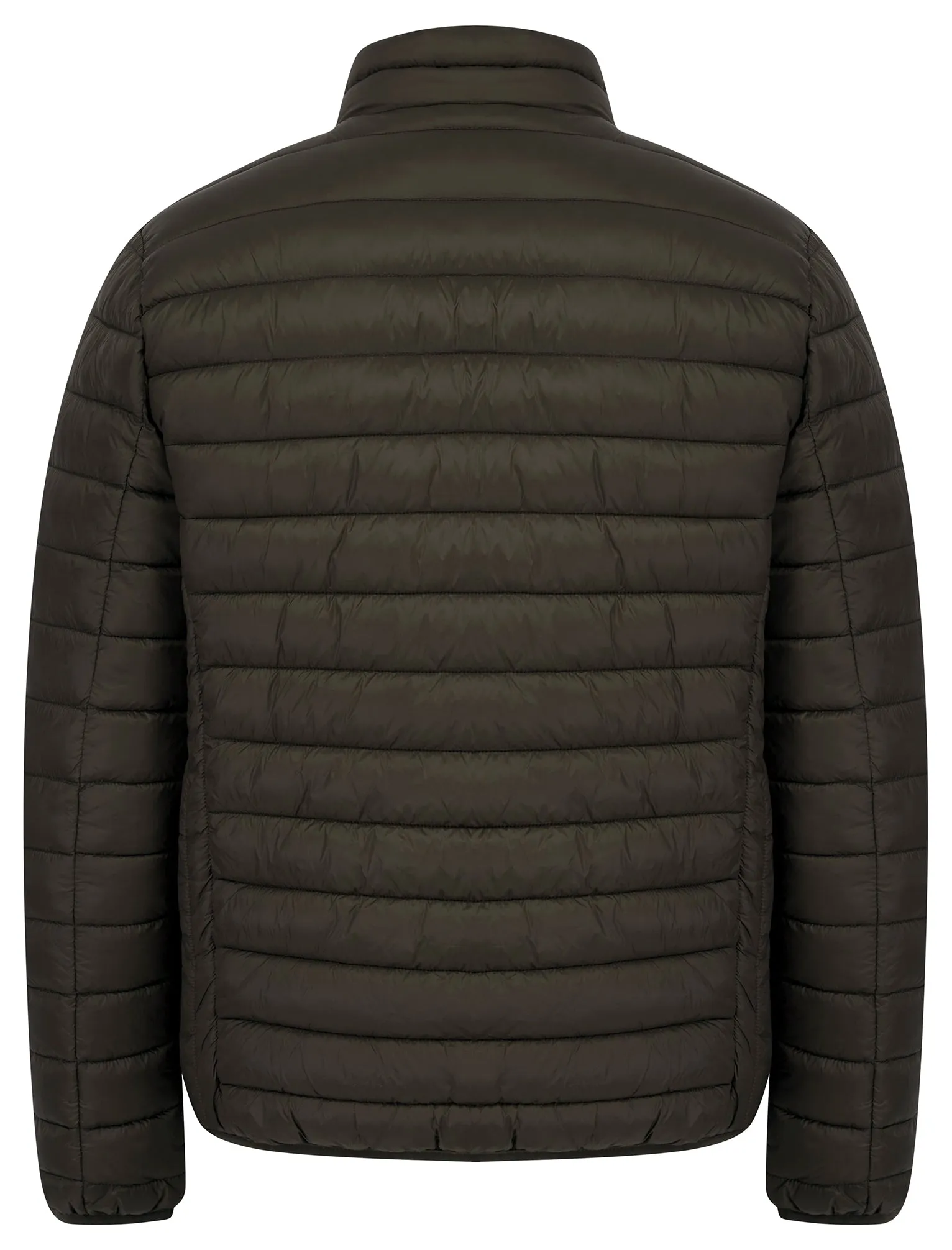 Nayati Funnel Neck Quilted Puffer Jacket in Khaki - Tokyo Laundry