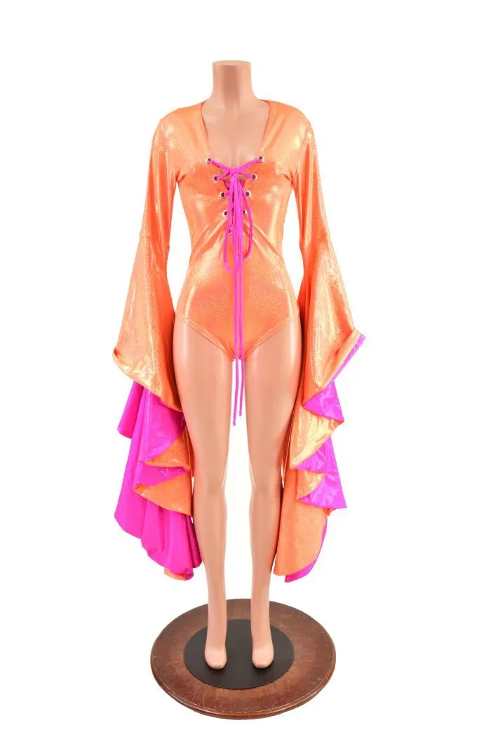 Neon Orange & Pink Sorceress Romper