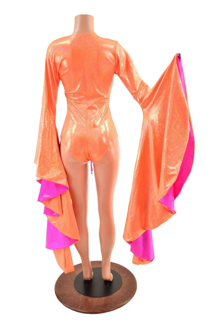 Neon Orange & Pink Sorceress Romper