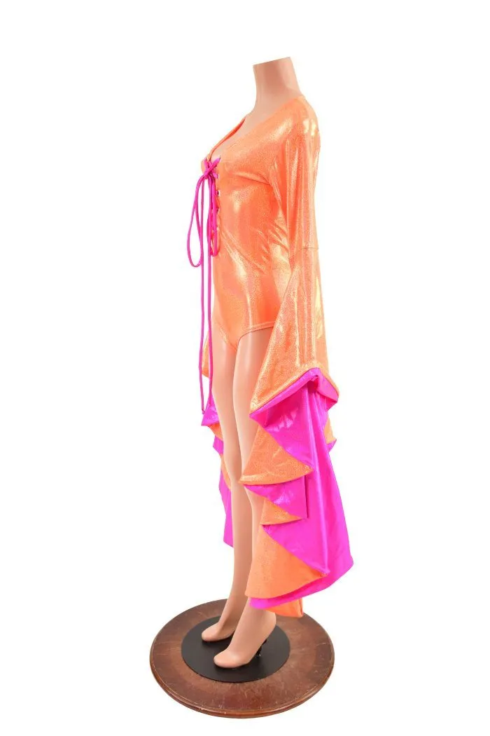 Neon Orange & Pink Sorceress Romper