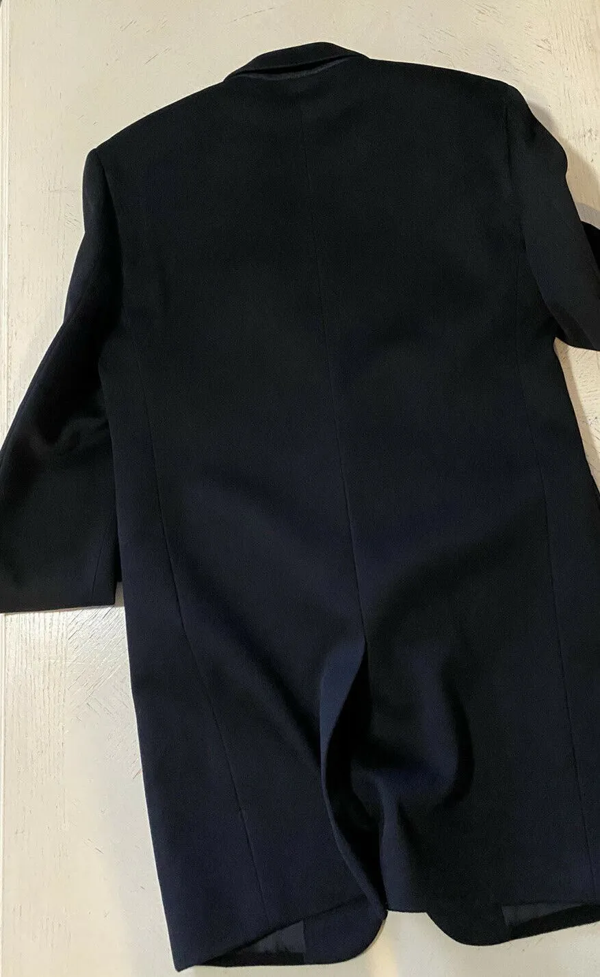 New $3790 Saint Laurent Men Wool/Cashmere Overcoat Coat Black 36 US/46 Eu Italy
