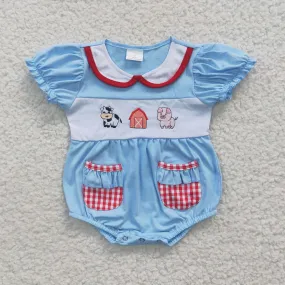 Newborn chook embroidery onesies SR0263