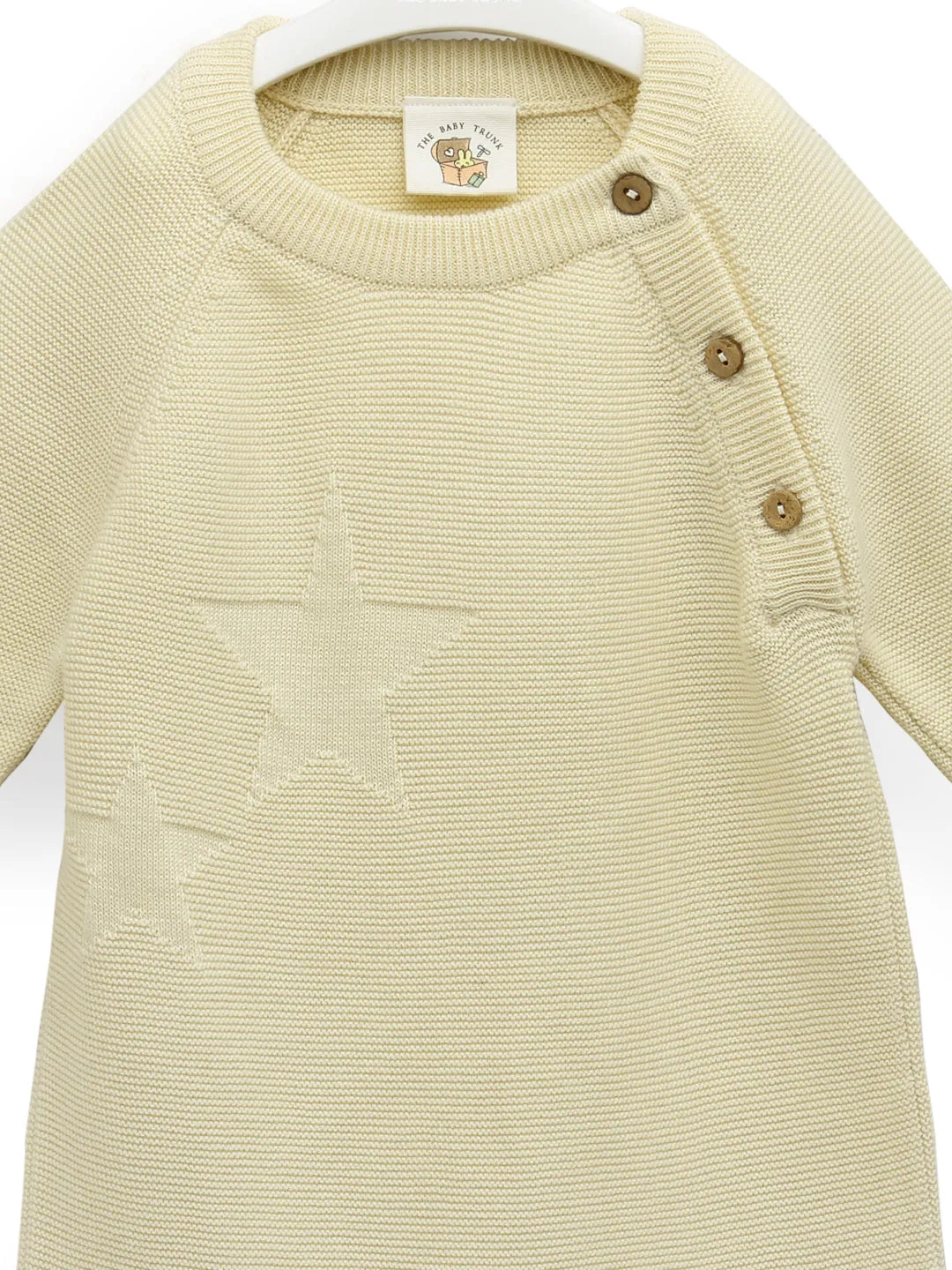 Off-White Knitted Star Romper