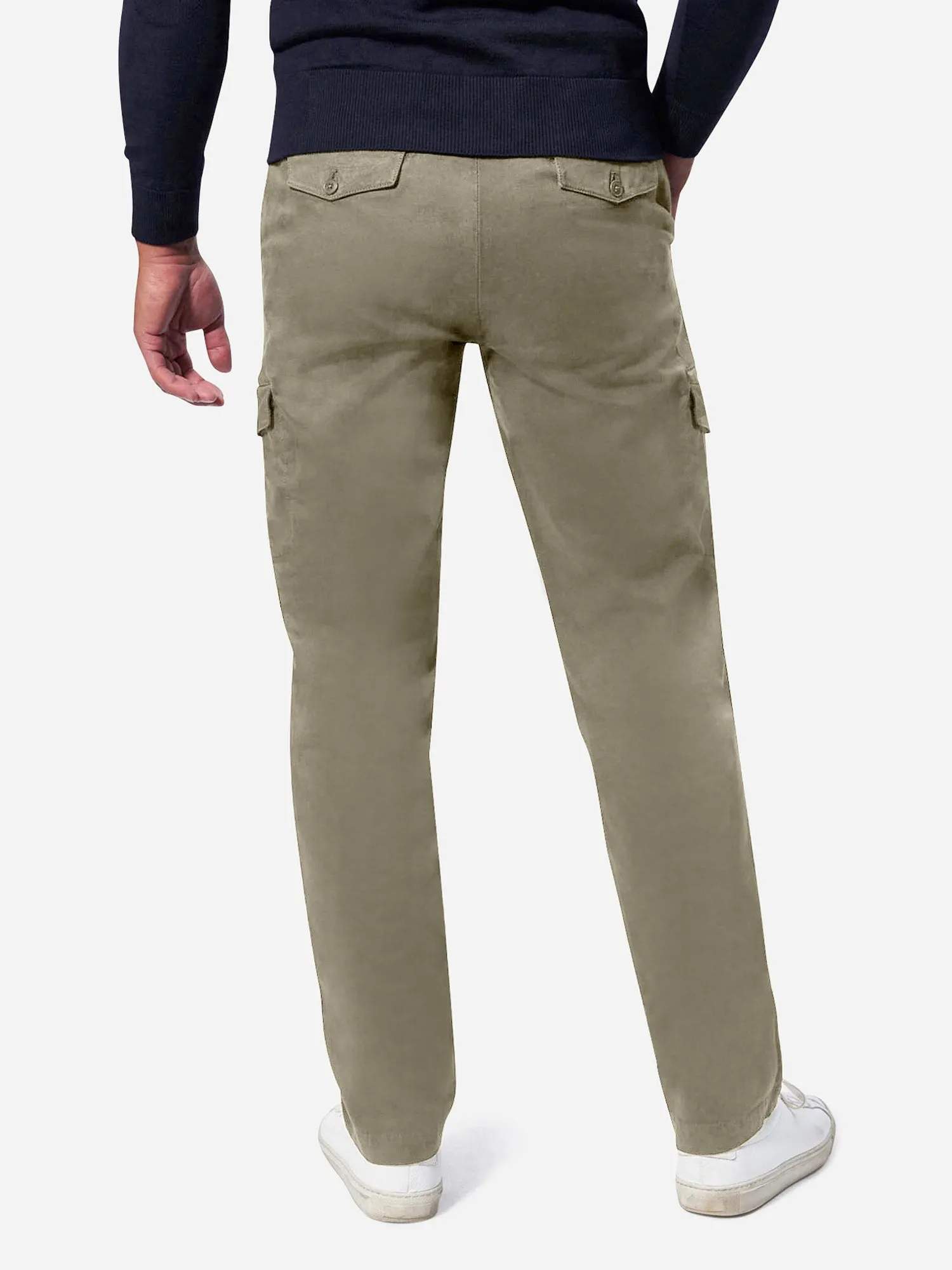 Olive Broken Twill Dress Cargo Trouser