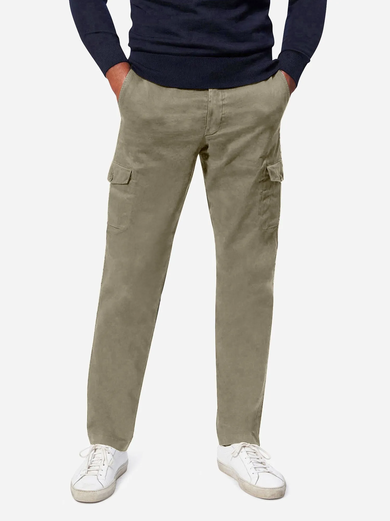Olive Broken Twill Dress Cargo Trouser