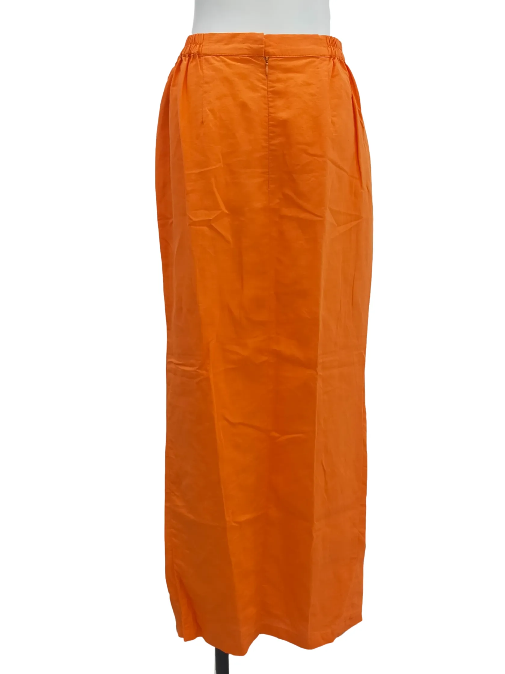 Orange Pencil Skirt