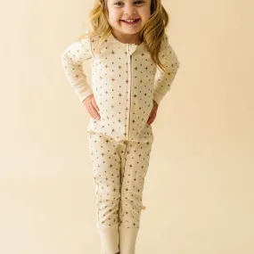 Organic 2-Way Zip Romper - North Star