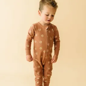 Organic 2-Way Zip Romper - Peace