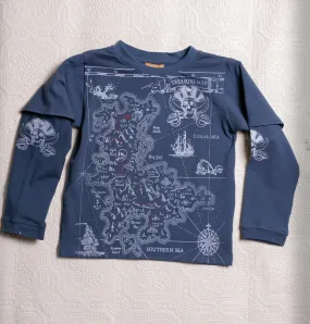 Organic Adventure T's - Teal Pirate