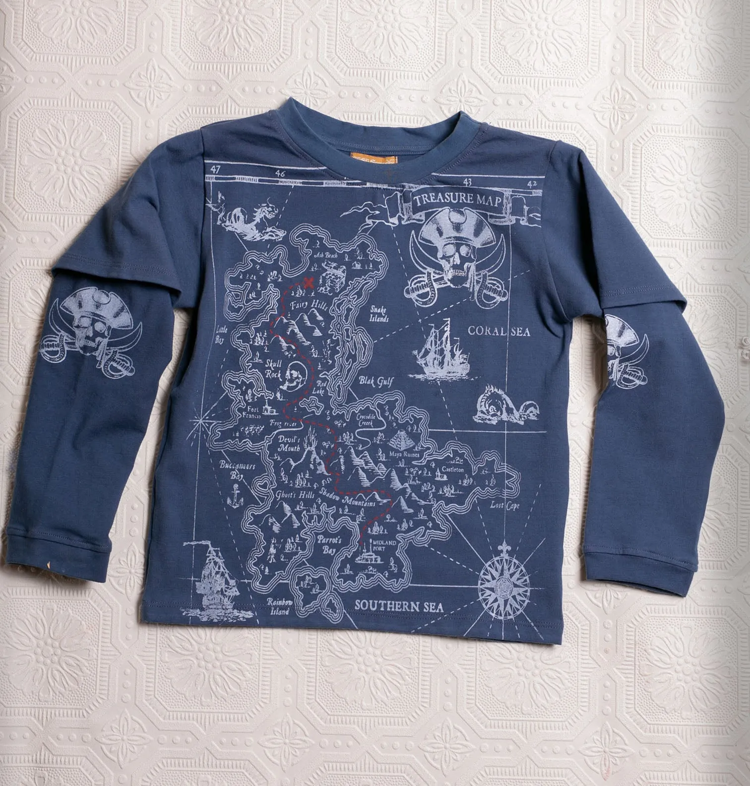 Organic Adventure T's - Teal Pirate