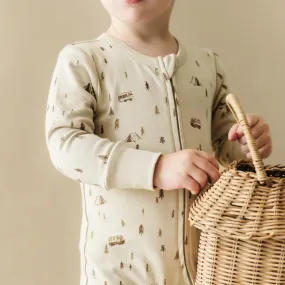 Organic Baby 2-Way Zip Romper - Camplife