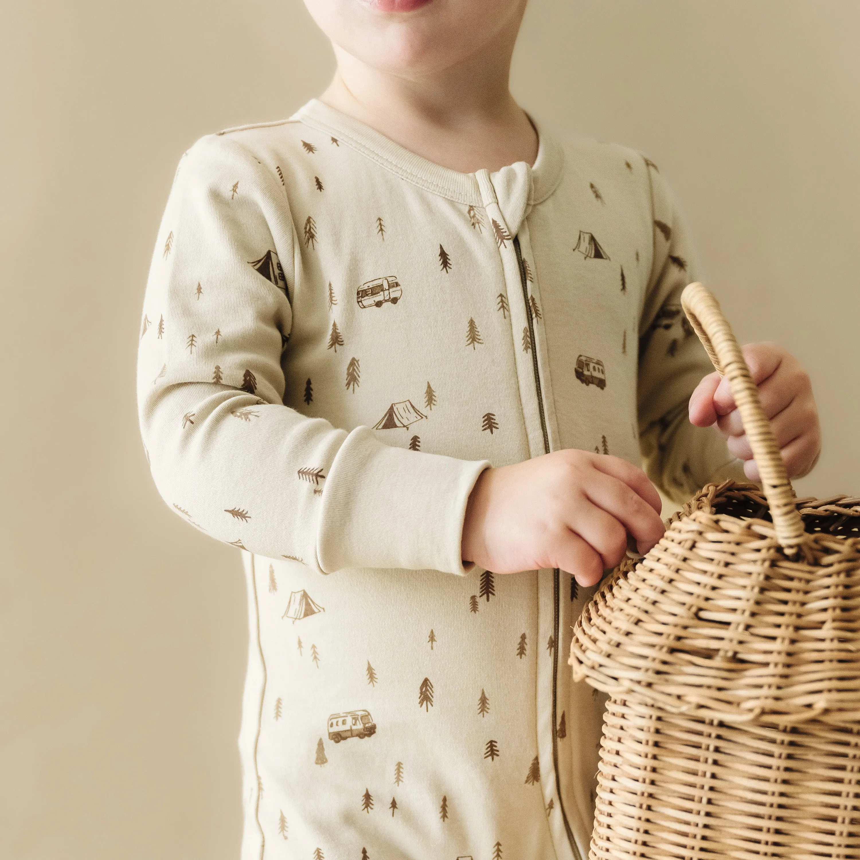 Organic Baby 2-Way Zip Romper - Camplife