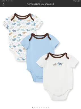 Puppy Onesie 3-pack