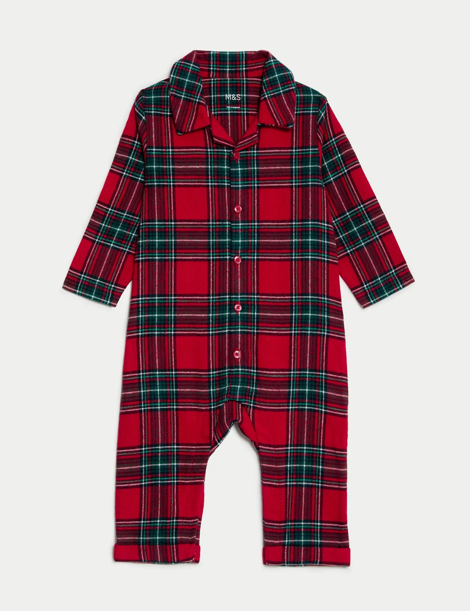 Pure Cotton Checked Romper