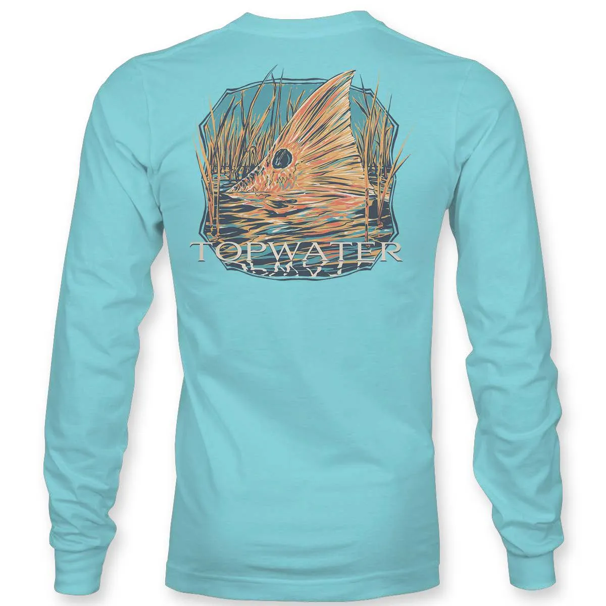 Redfish Tailing - 20239 Long Sleeve Aqua