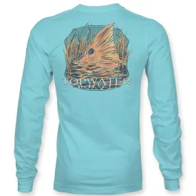Redfish Tailing - 20239 Long Sleeve Aqua
