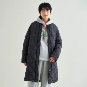 RIB COLLAR QUILTED DOWN COAT W(WOMEN)